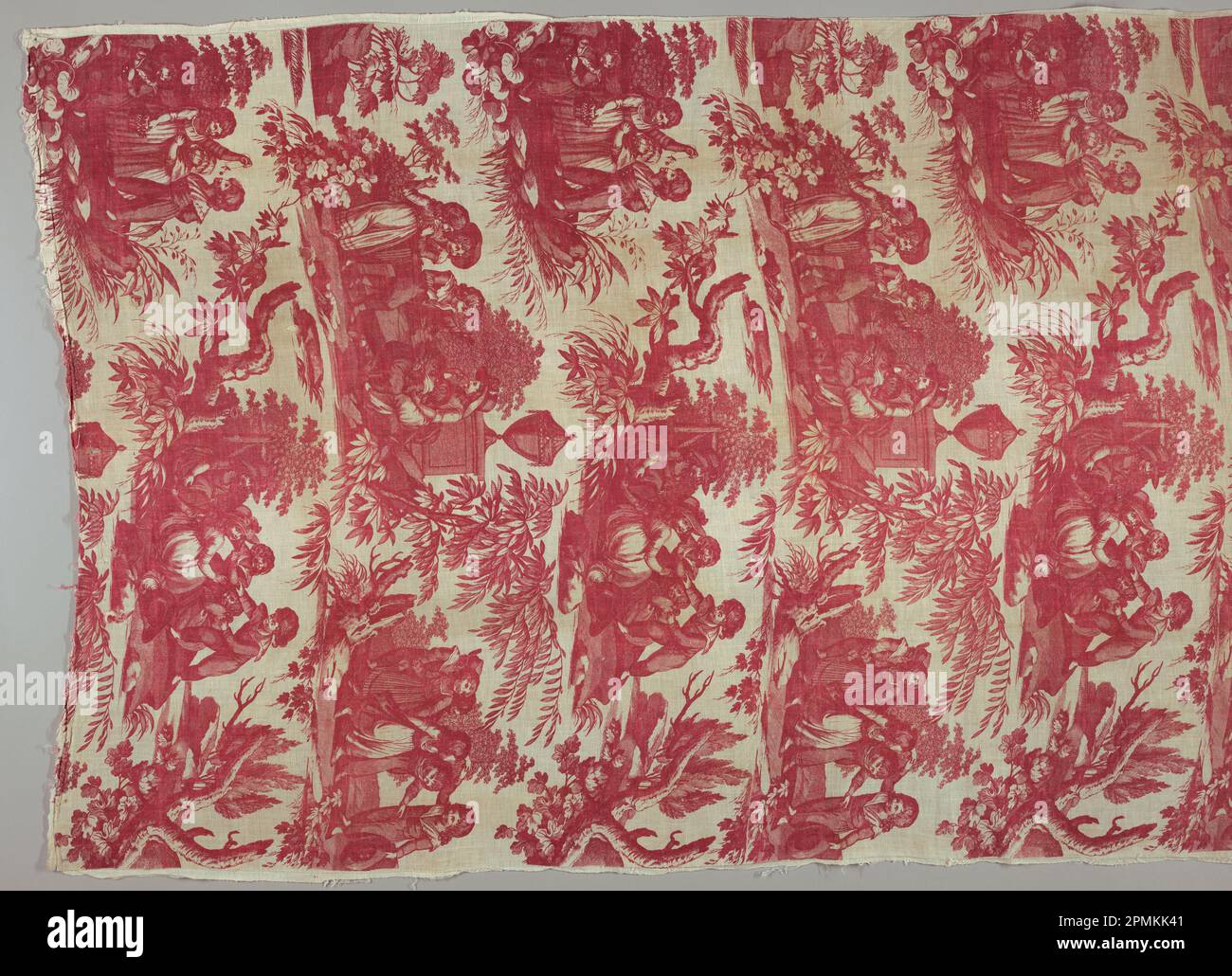 Textile (France); coton; Warp x Weft: 184 x 97,5 cm (6 pi. 7/16 po x 38 3/8 po) Répéter H x L : 51 x 95,5 cm (20 1/16 x 37 5/8 po.); Béquest d'Elinor Merrell; 1995-50-143 Banque D'Images