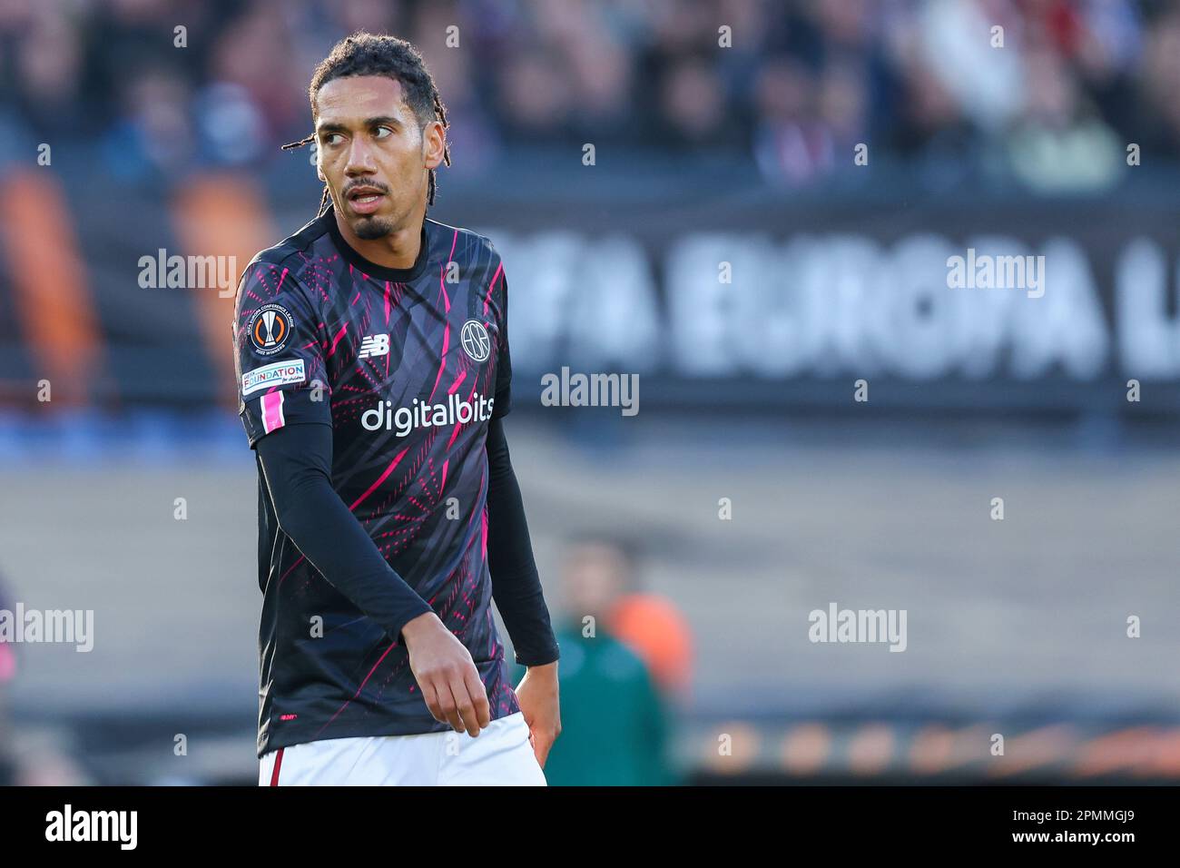 13-04-2023: Sport: Feyenoord v AS Roma ROTTERDAM, PAYS-BAS - AVRIL 13: Chris Smalling (AS Roma) pendant la finale du match - première jambe - UEFA E Banque D'Images