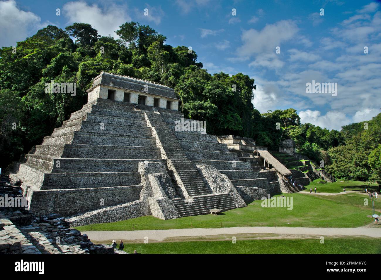 Le tombeau de Pacal le Grand, Mexique Banque D'Images