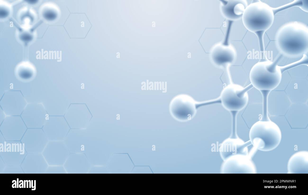 Abstarct Atom ou structure de la nanotechnologie moléculaire. Banque D'Images