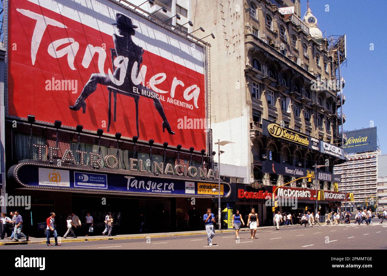 Argentine, Buenos Aires. Tanguera, el musical argentino au Teatro el Nacional. Banque D'Images