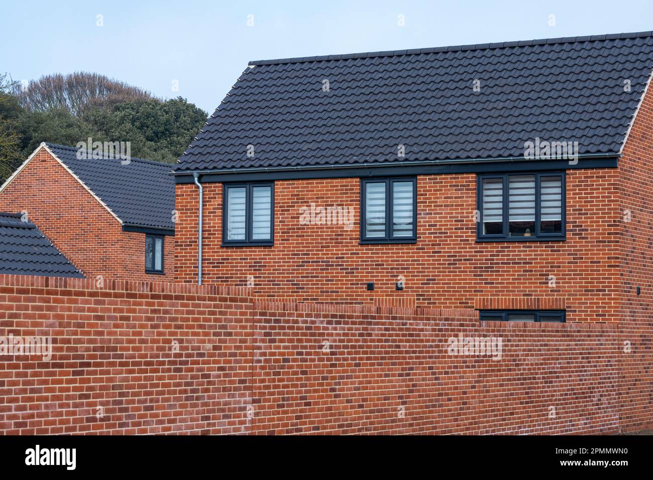 Maisons récemment construites Bawdsey Suffolk Angleterre Banque D'Images