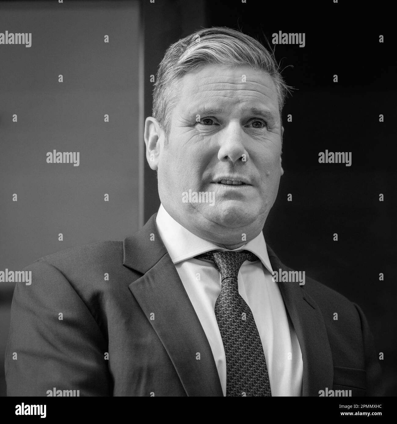 Sir Keir Starmer, député, chef du Parti travailliste, gros plan, face, Londres, Royaume-Uni Banque D'Images