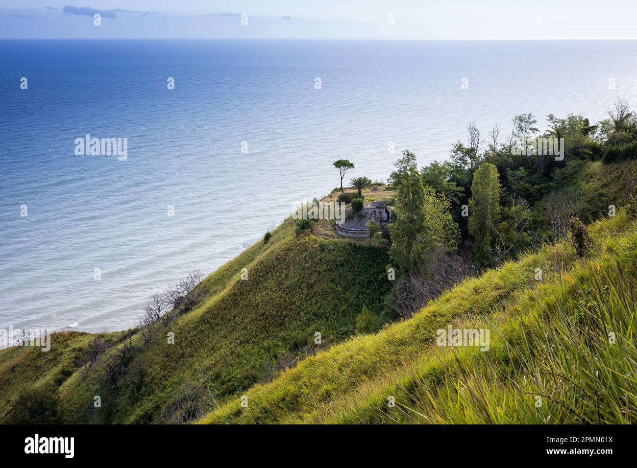 Panorama des collines de Cattolica Banque D'Images