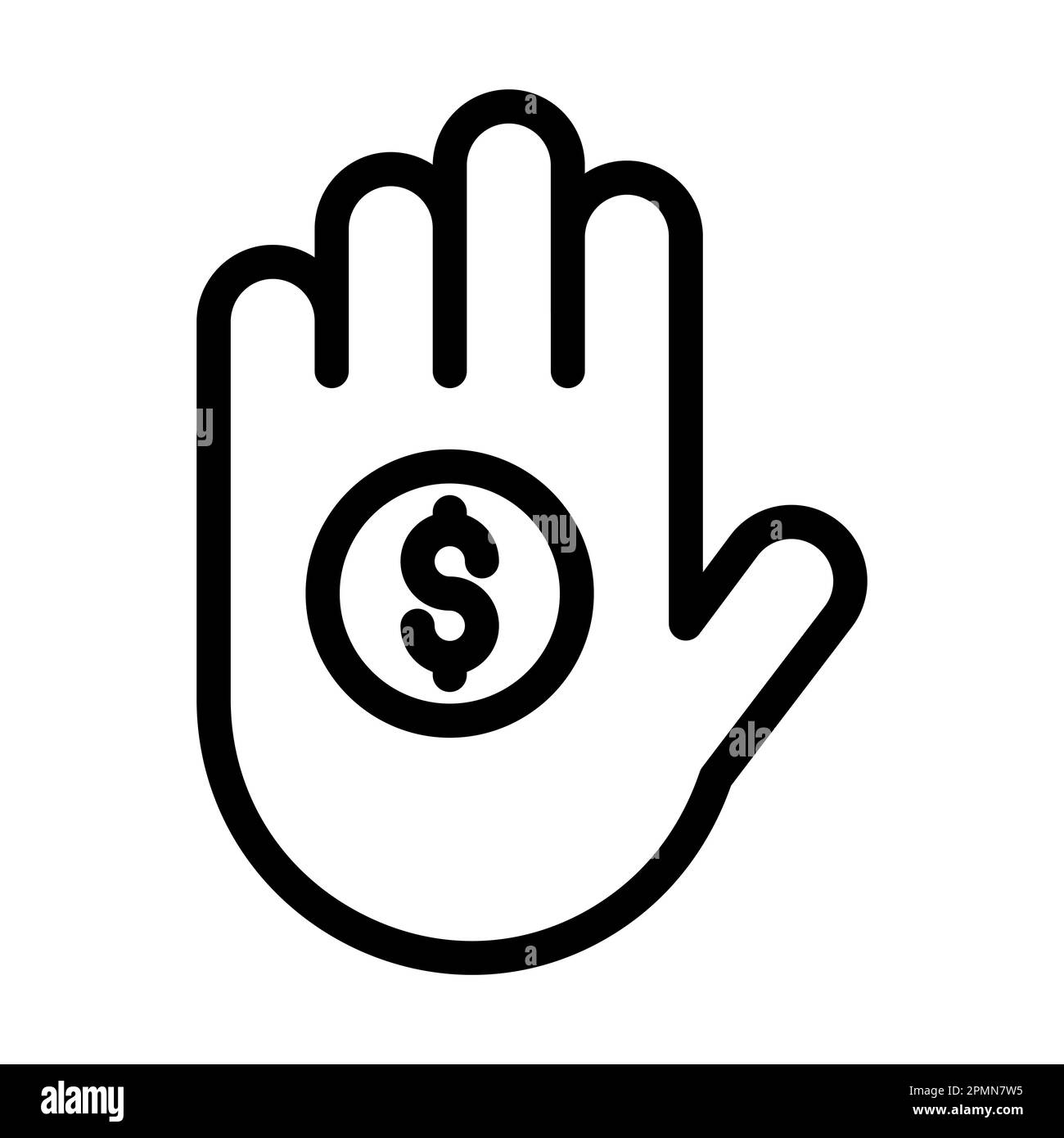 Icône de ligne épaisse vectorielle de pointe pour une utilisation personnelle et commerciale. Banque D'Images