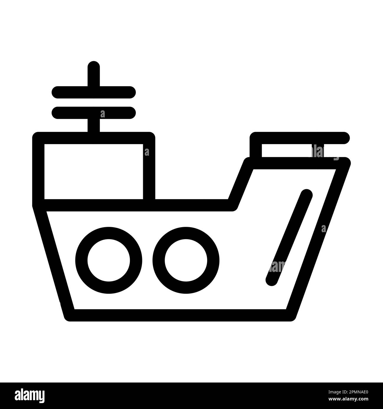 Icône Cruiser Vector Thick Line pour une utilisation personnelle et commerciale. Banque D'Images