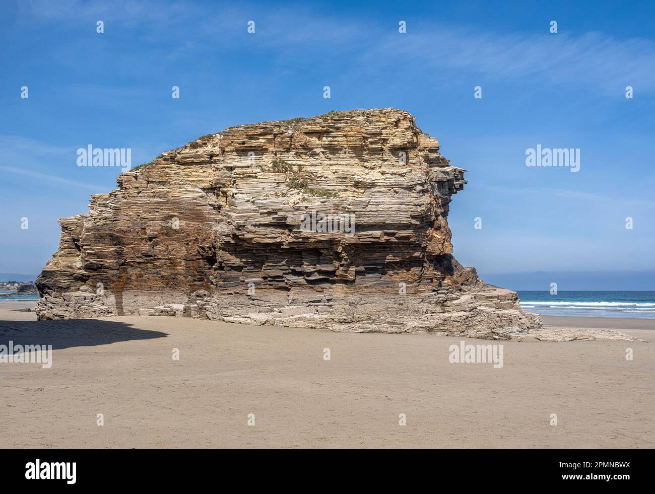 Big Rock à Playa de las Catedrales à Lugo Banque D'Images
