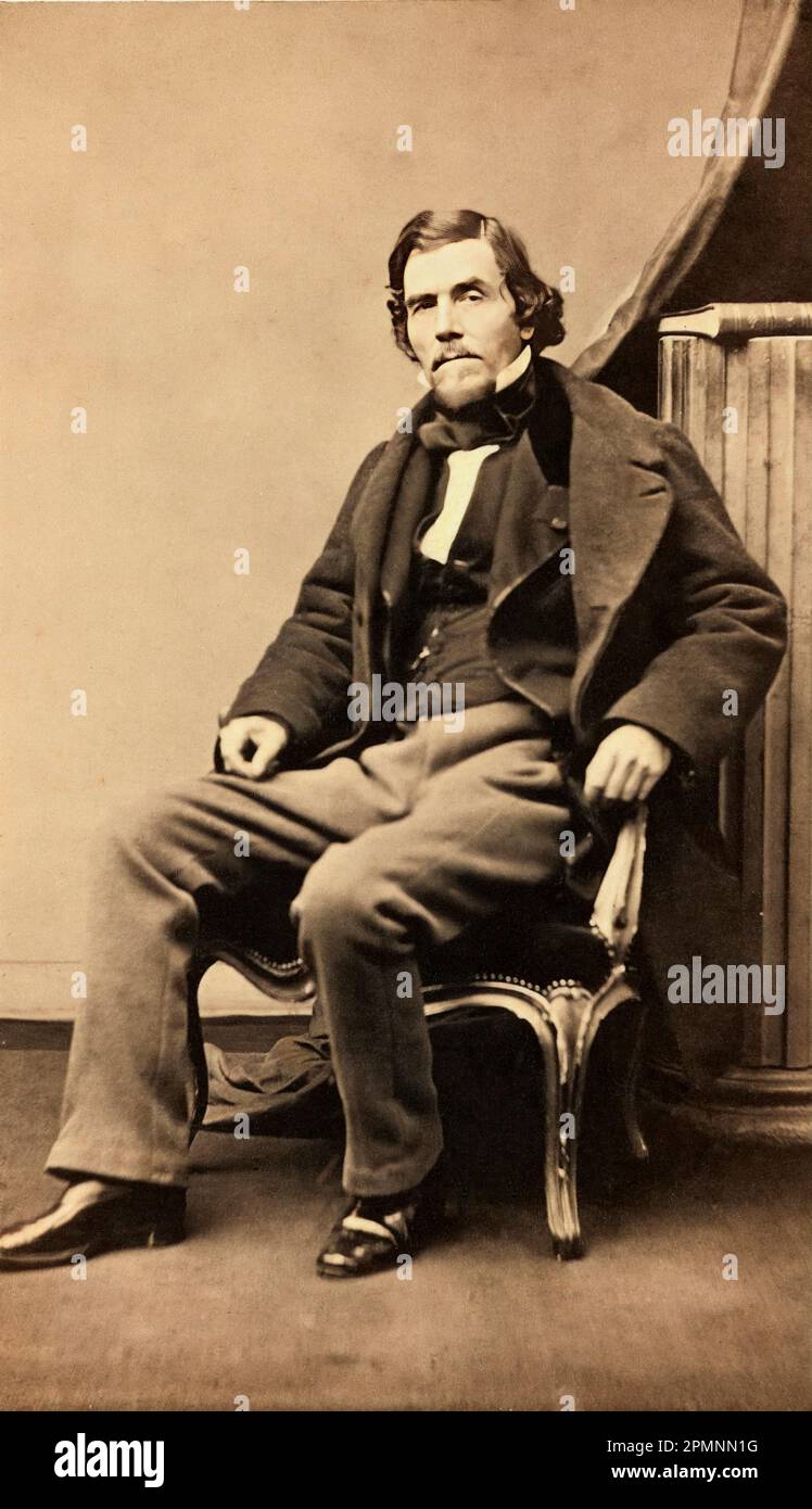 Eugène Delacroix ( Ferdinand Victor Eugène Delacroix 26 avril 1798 - 13 août 1863 ) par petit Pierre Banque D'Images