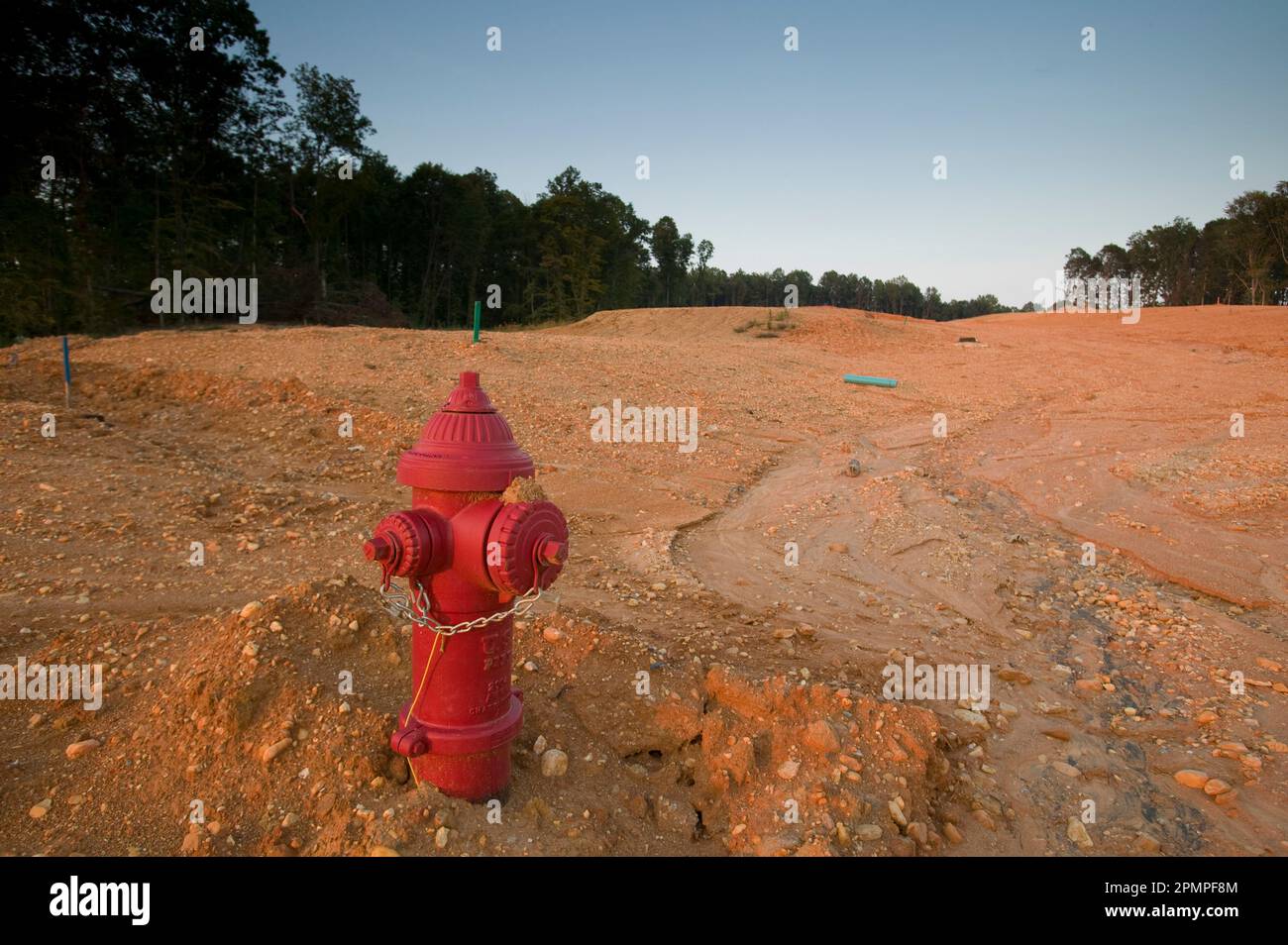 Site d'un développement de logements à côté du champ de bataille de Fredericksburg en Virginie, États-Unis ; Fredericksburg, Virginie, États-Unis d'Amérique Banque D'Images
