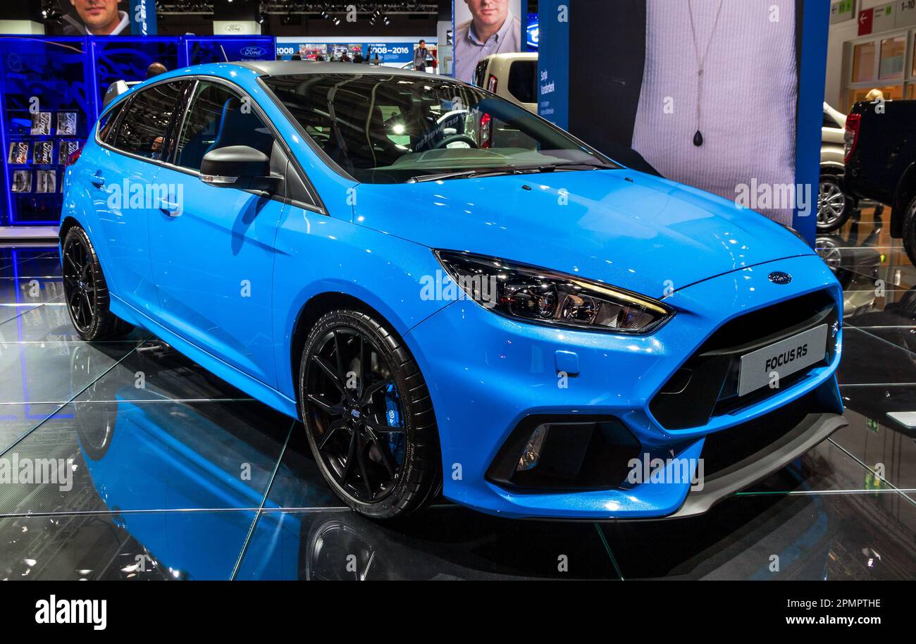 Ford Focus RS au salon de l'automobile IAA de Francfort. Allemagne - 12 septembre 2017 Banque D'Images