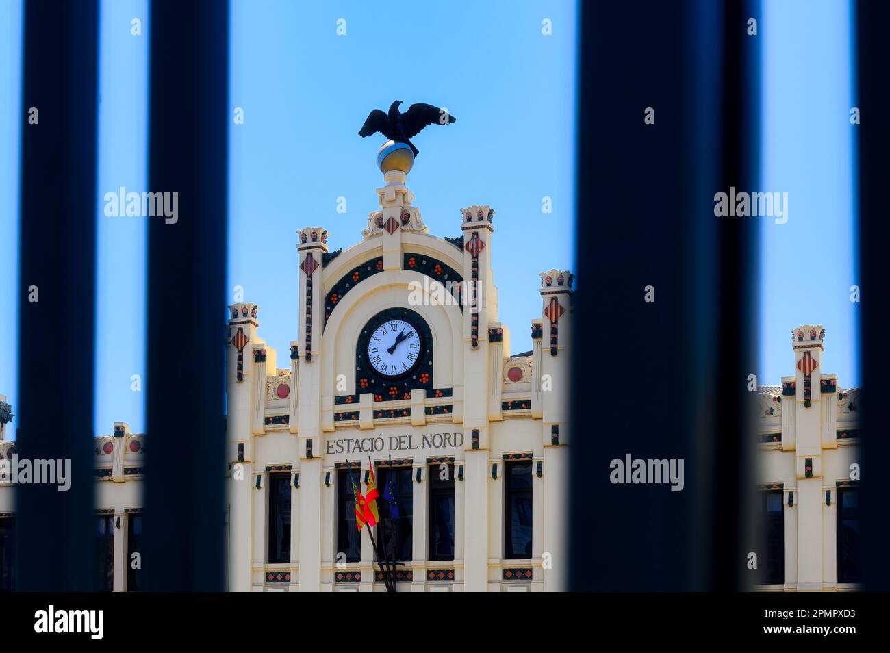 Valence, Espagne - 17 mars 2023: Estacio de Nord. Banque D'Images