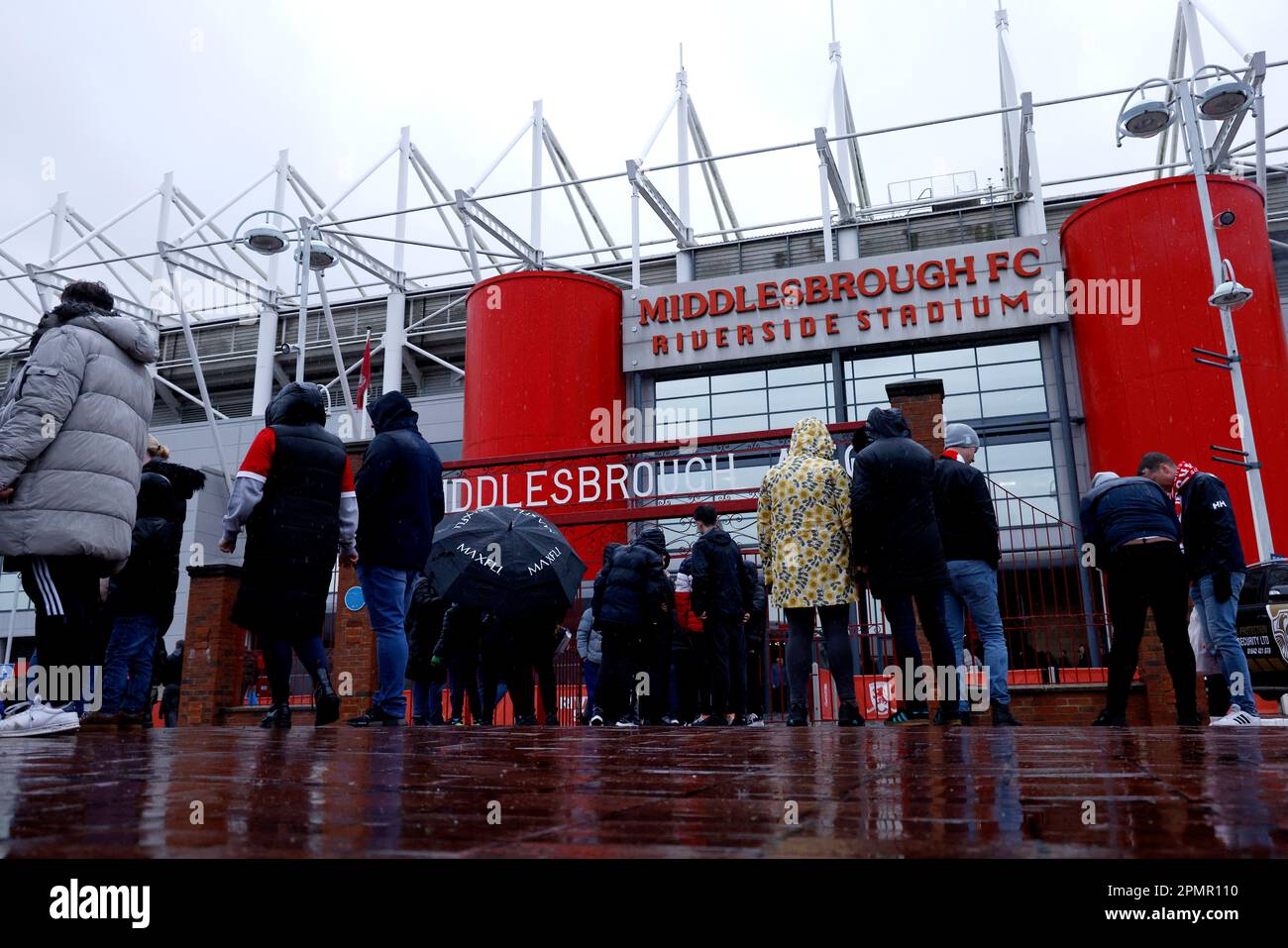 Une vue générale du stade avant le match du championnat Sky Bet au stade Riverside, à Middlesbrough. Date de la photo: Vendredi 14 avril 2023. Banque D'Images