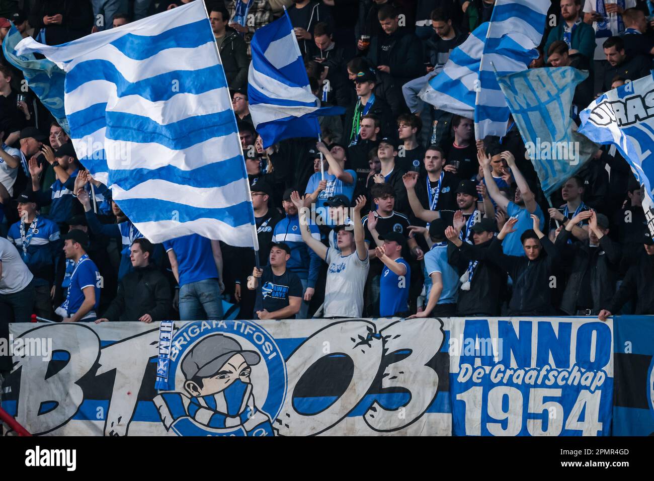Frans Fans OSS, pays-Bas. 14th avril 2023. OSS, 14-04-2023, Frans Heesen Stadium ...