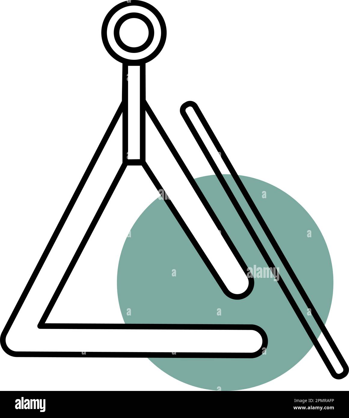 L'icône de musique instrument triangle Image Vectorielle Stock - Alamy