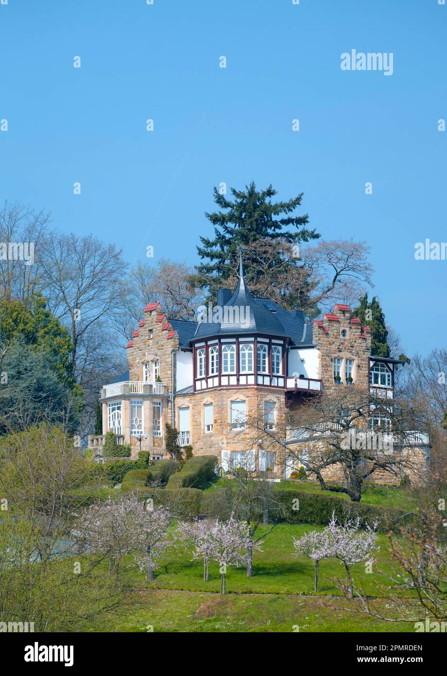 Villa Emilienruhe, ancienne maison pour enfants, Bad Bergzabern, route des vins allemande, Palatinat, Rhénanie-Palatinat, Allemagne Banque D'Images