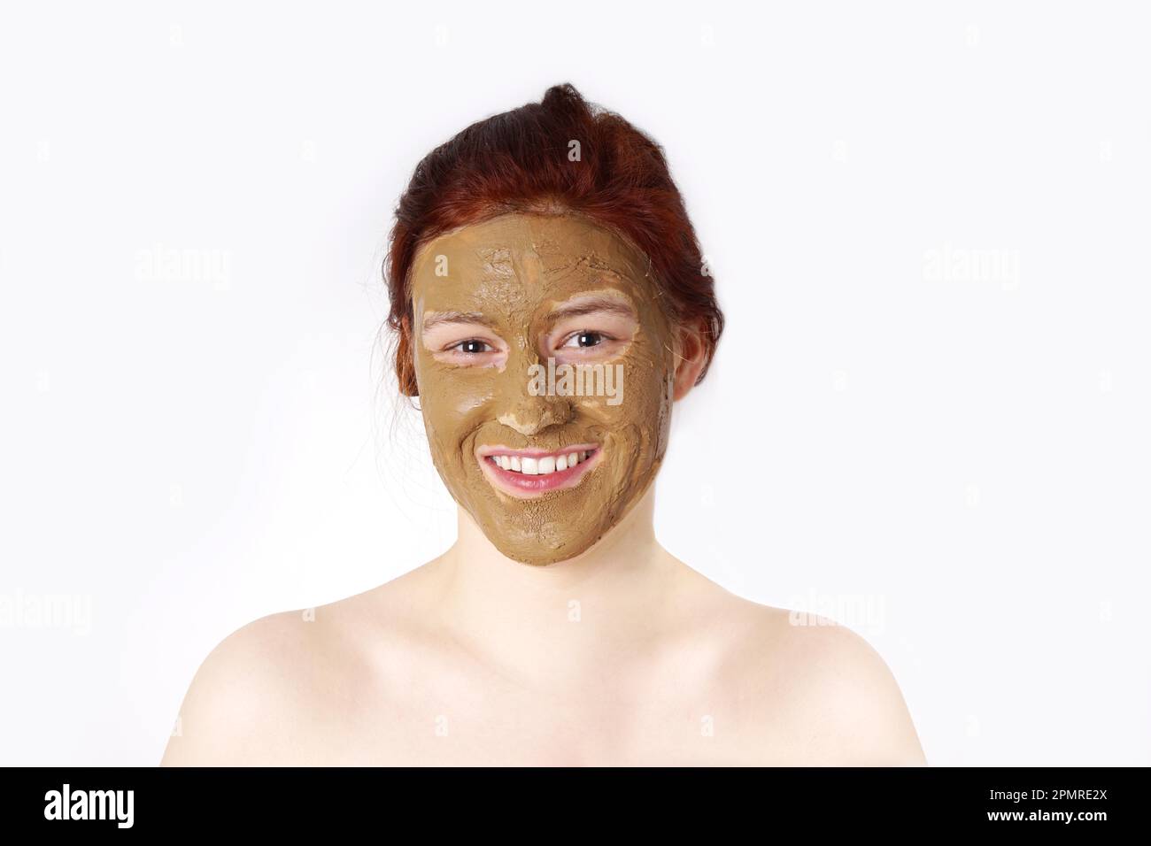 L'argile ou de la boue de guérison masque de beauté Banque D'Images