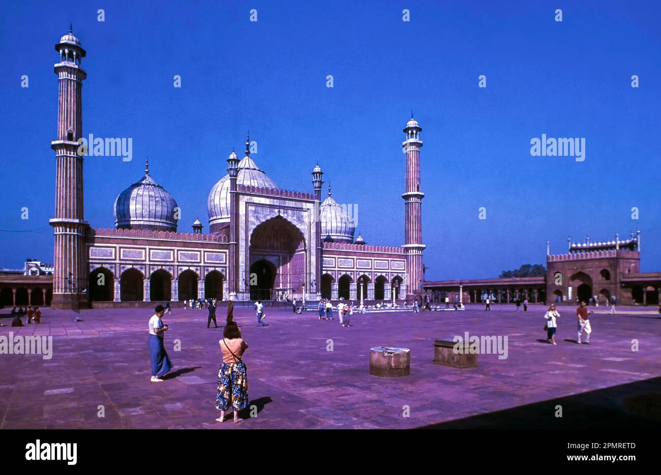 Le Jama Masjid, Delhi, Inde, Asie Banque D'Images