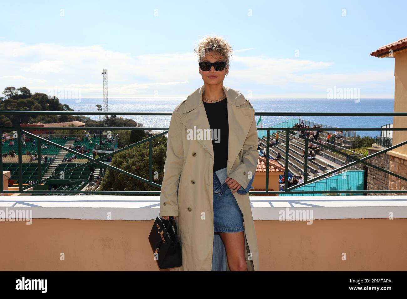 Monaco, Monaco. 13th avril 2023. OPEN MASTER 1000 MONTE CARLO invité au Club de tennis Top modèle Rose Bertram vu le 13 avril 2023, image et copyright Thierry CARPICO/ATP images (CARPICO Thierry/ATP/SPP) crédit: SPP Sport Press photo. /Alamy Live News Banque D'Images