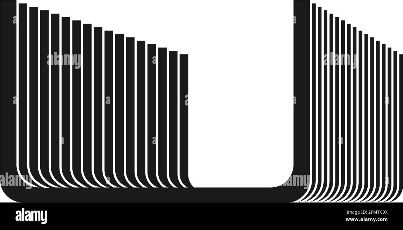 Icône d'agrafe, agrafeuse métallique agrafe modèle de symbole d'illustration du vecteur d'attache Illustration de Vecteur