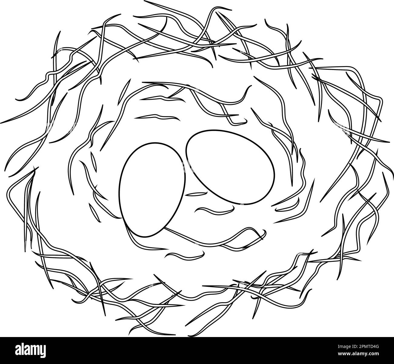 design de modèle vectoriel d'icône bird's nest Illustration de Vecteur