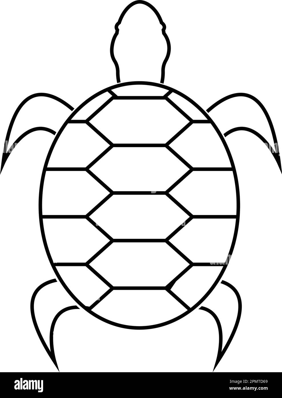 modèle de logo d'illustration de vecteur d'icône tortue Illustration de Vecteur