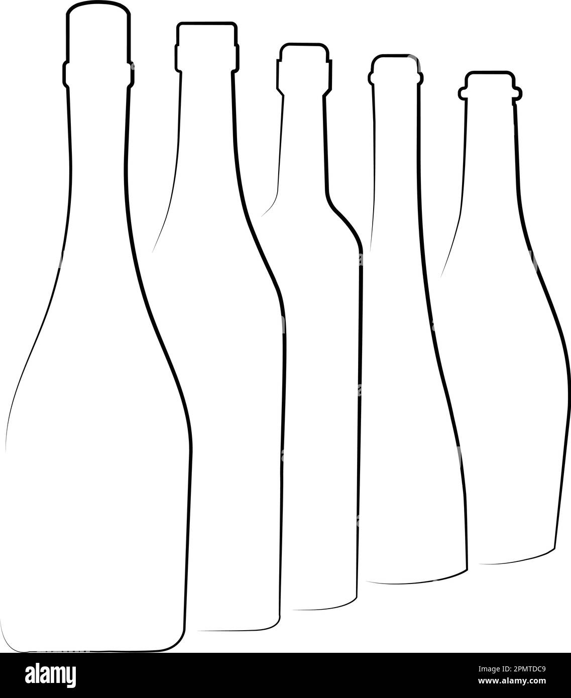 Motif symbole d'illustration vectoriel d'icône de bouteille de champagne Illustration de Vecteur