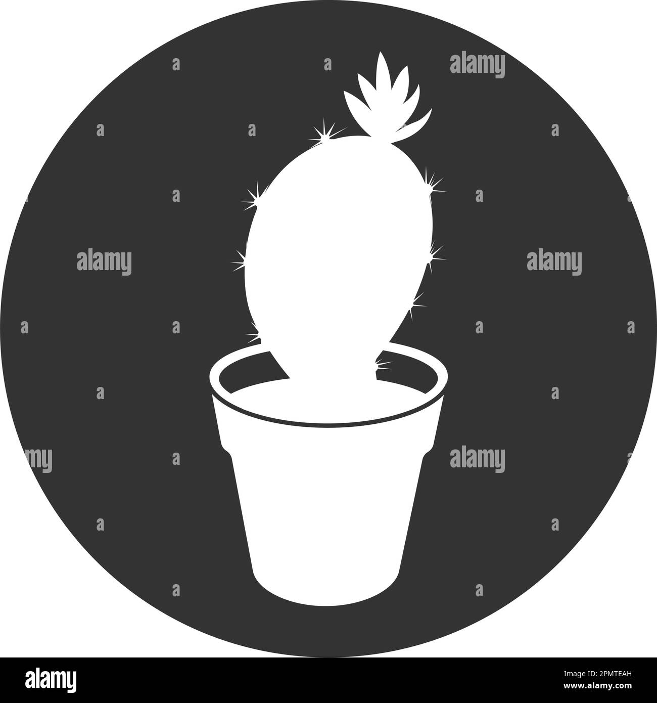 cactus houseplant icône vecteur illustration conception Illustration de Vecteur