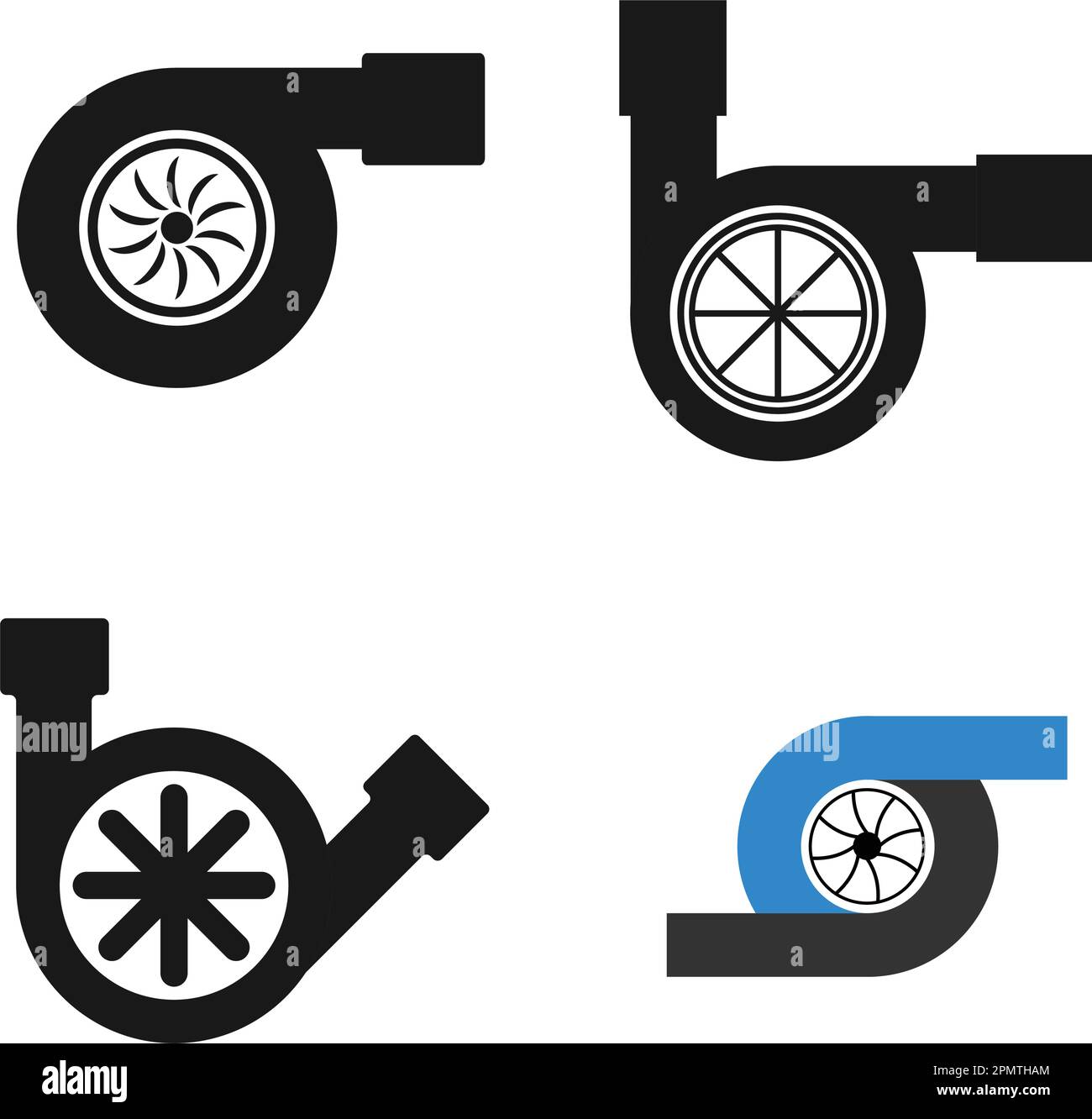 Design d'illustration de l'icône de turbo du moteur Illustration de Vecteur