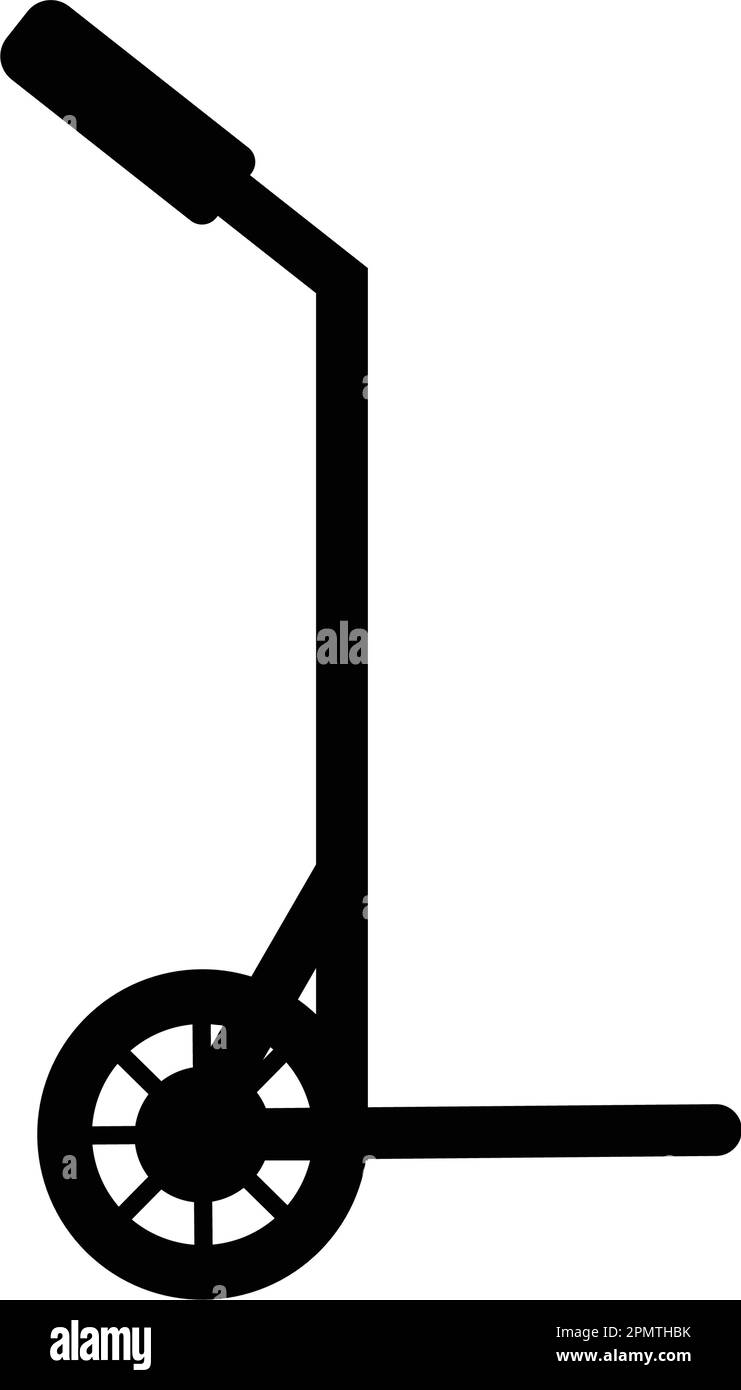 icône chariot à main, modèle de conception vectoriel d'illustration de bagages. Illustration de Vecteur