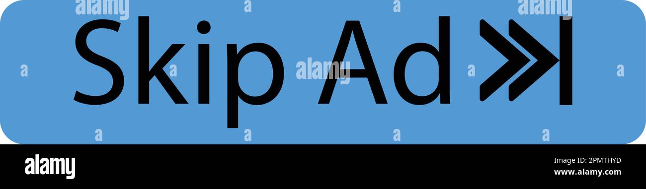 ignorer la conception d'illustration vectorielle d'icône d'annonce Illustration de Vecteur