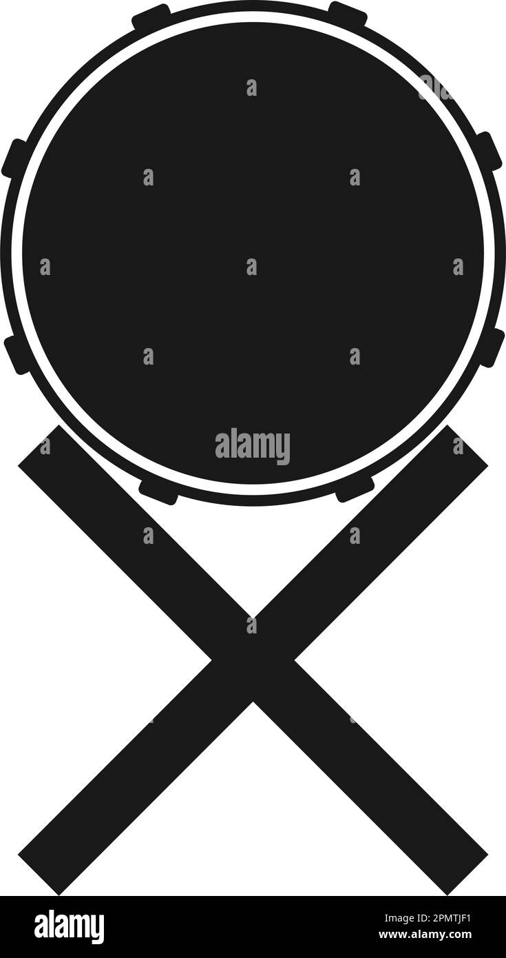 Illustration du vecteur d'icône du tambour de Ramadan. Illustration de Vecteur