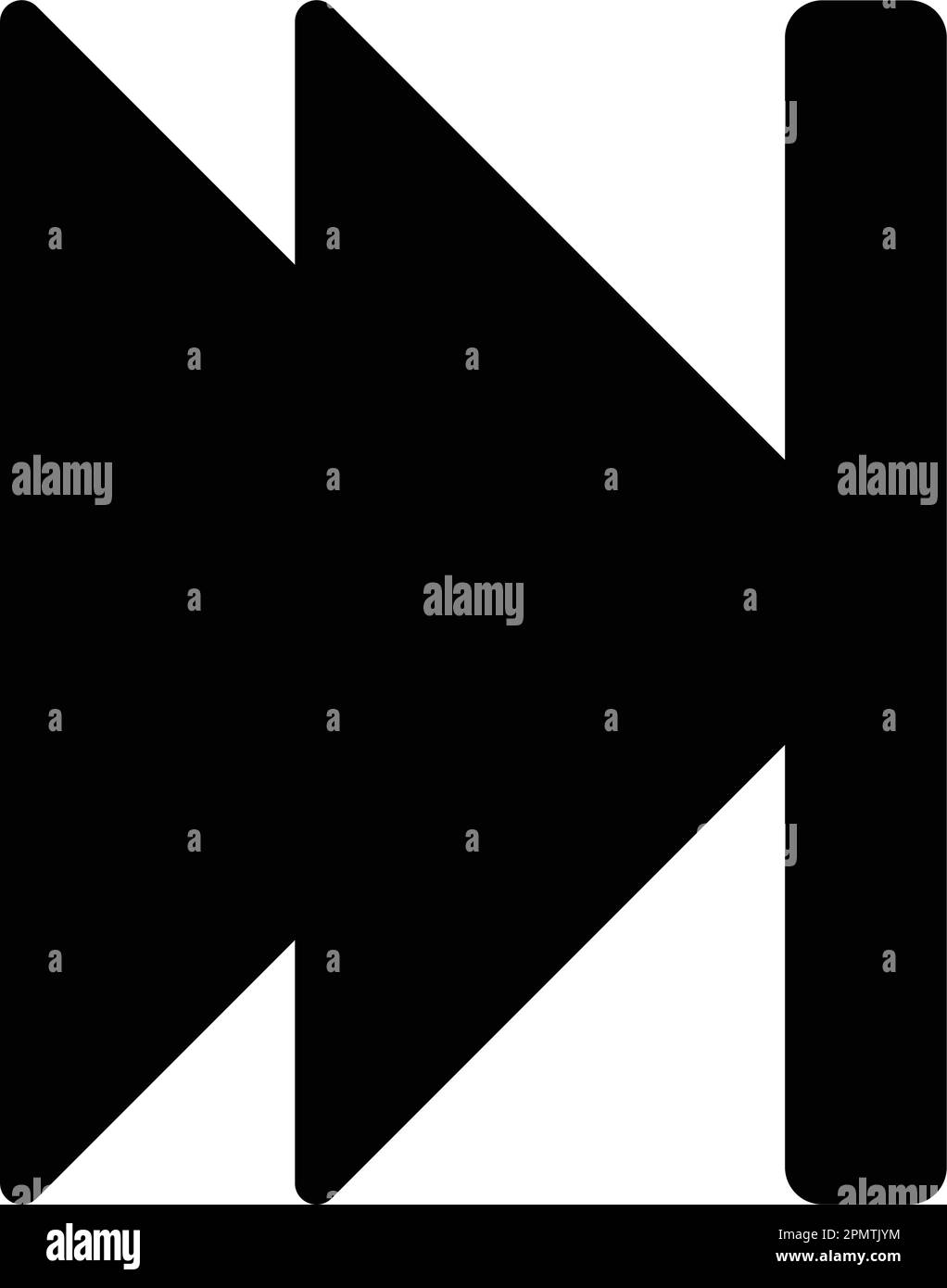 ignorer la conception d'illustration vectorielle d'icône d'annonce Illustration de Vecteur