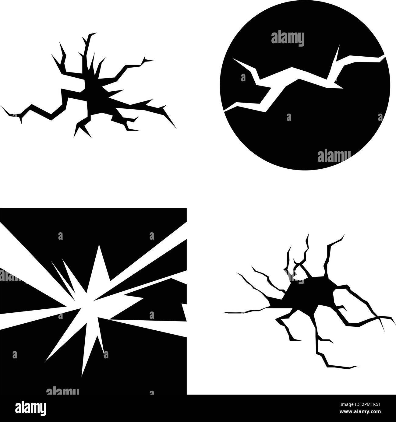 icône craquelée symbole d'illustration dessin vectoriel Illustration de Vecteur