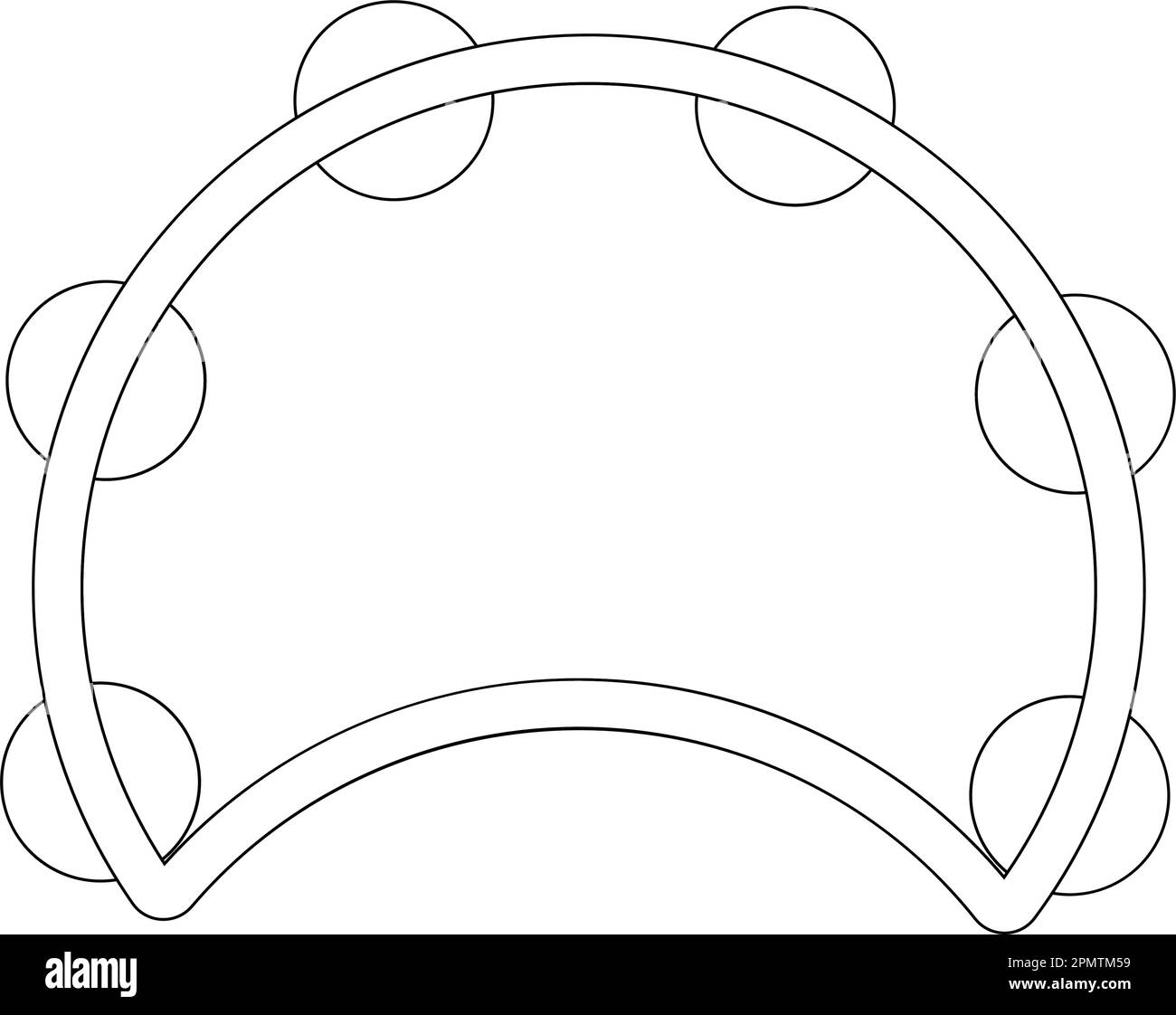 tambourine icône instruments de musique traditionnels vecteur illustration symbole design Illustration de Vecteur
