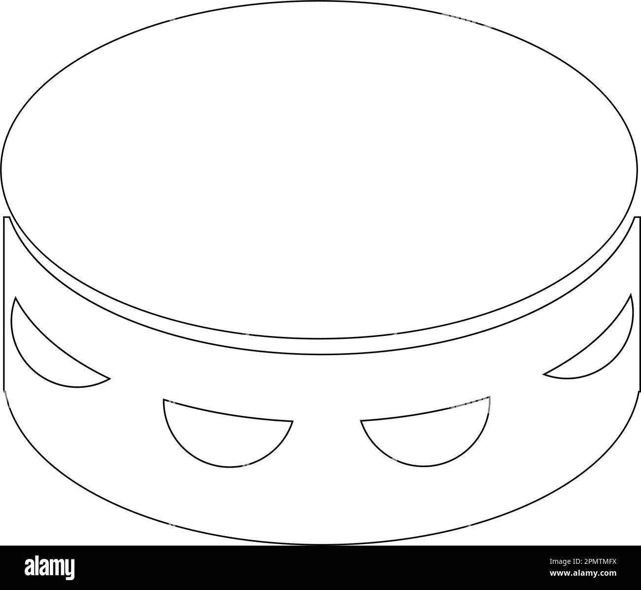 tambourine icône instruments de musique traditionnels vecteur illustration symbole design Illustration de Vecteur