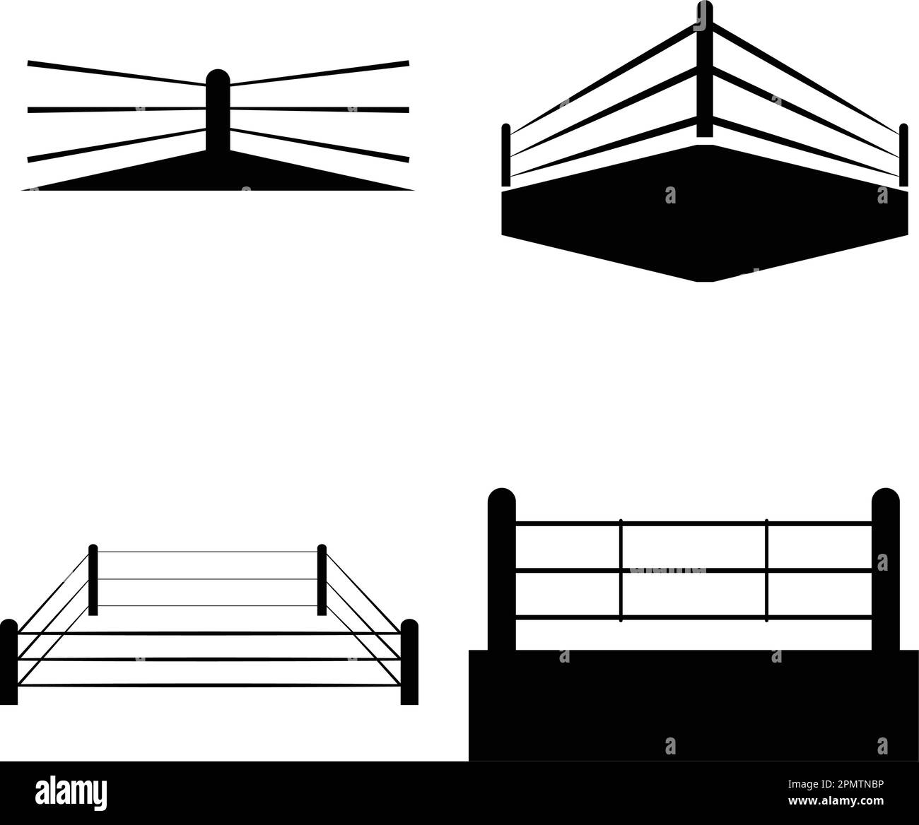 motif d'illustration vectoriel d'icône de bague de boxe Illustration de Vecteur
