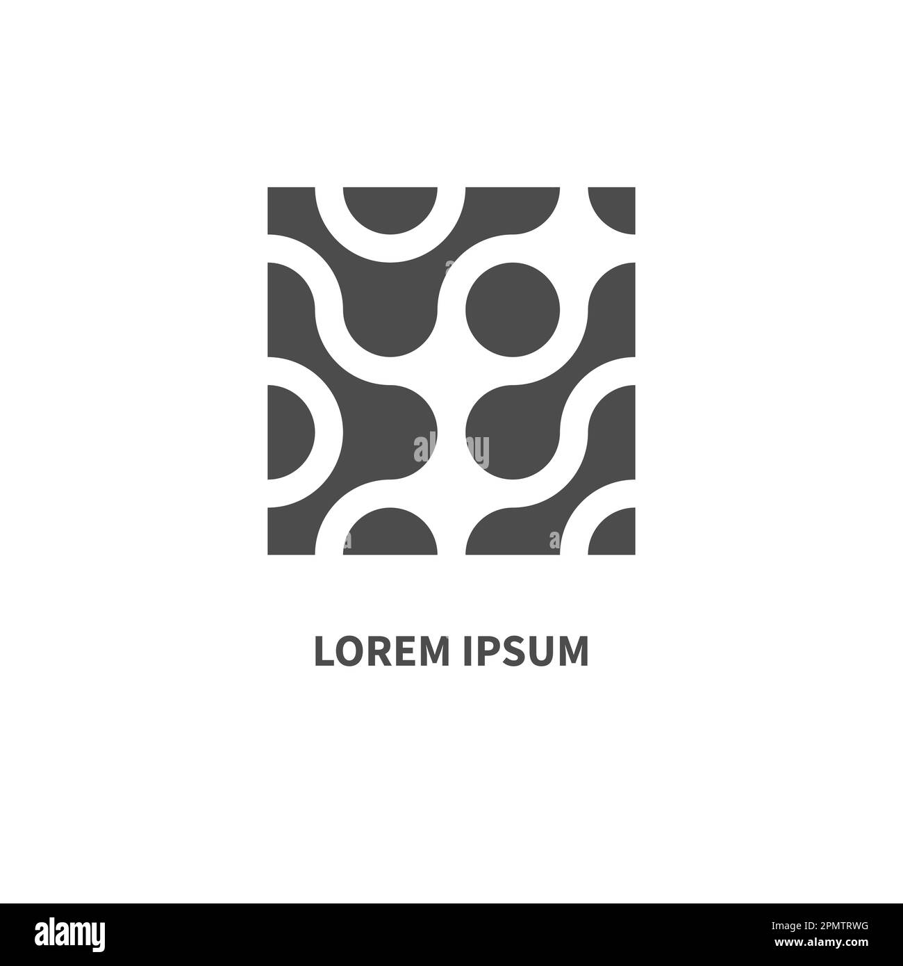 Innovation, technologie du logo, icône DOTS, concept scientifique Illustration de Vecteur