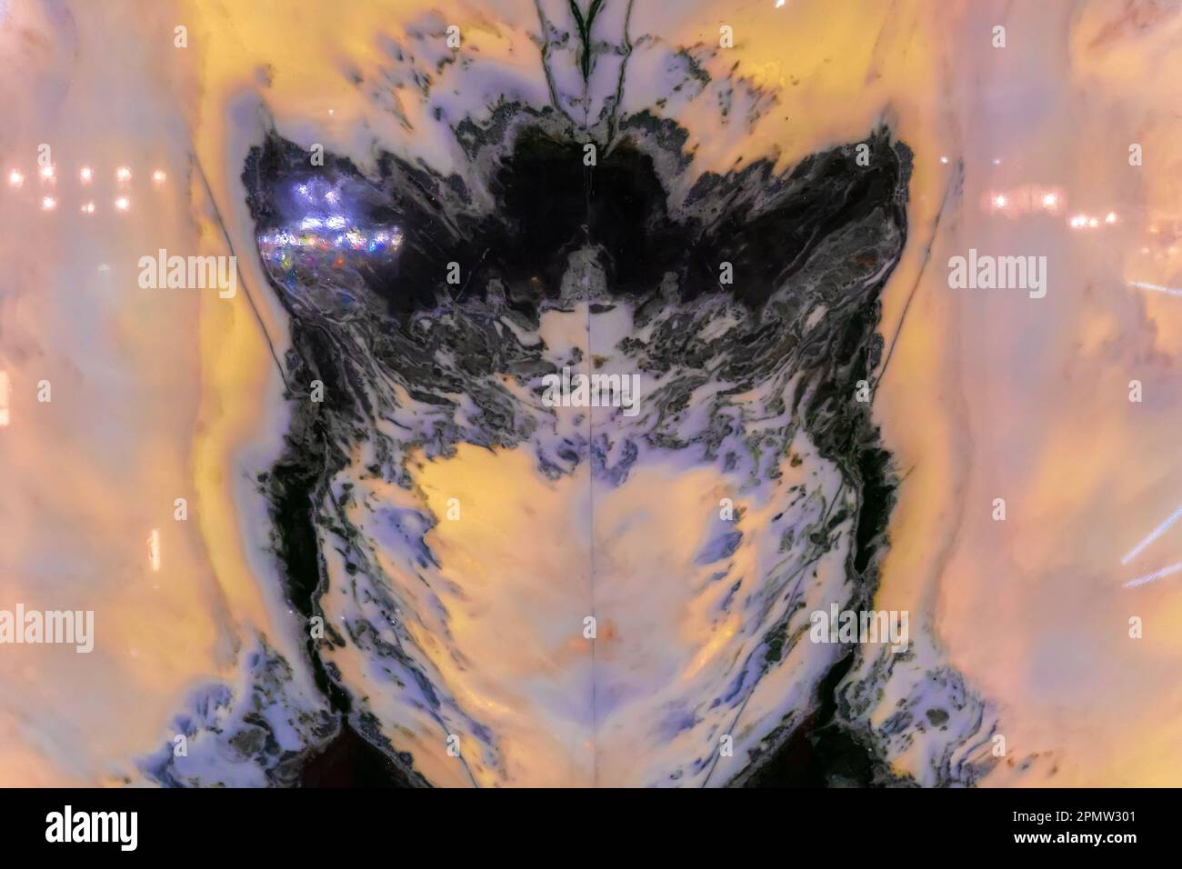 Matériau de finition décoratif sous marbre Banque D'Images