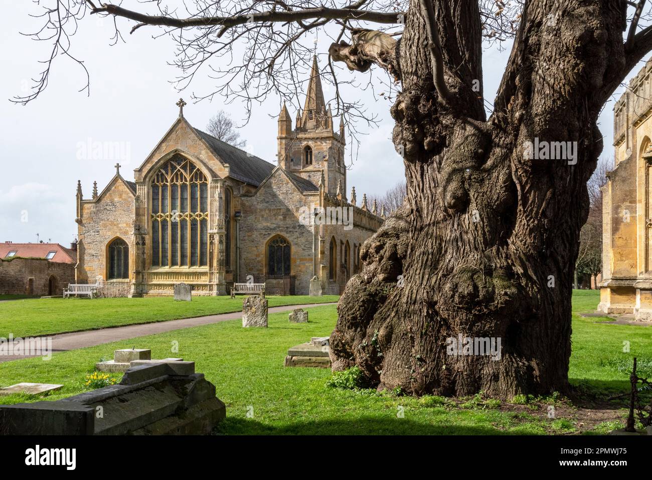 Église Saint-Laurent, Evesham, Worcestershire, Royaume-Uni Banque D'Images