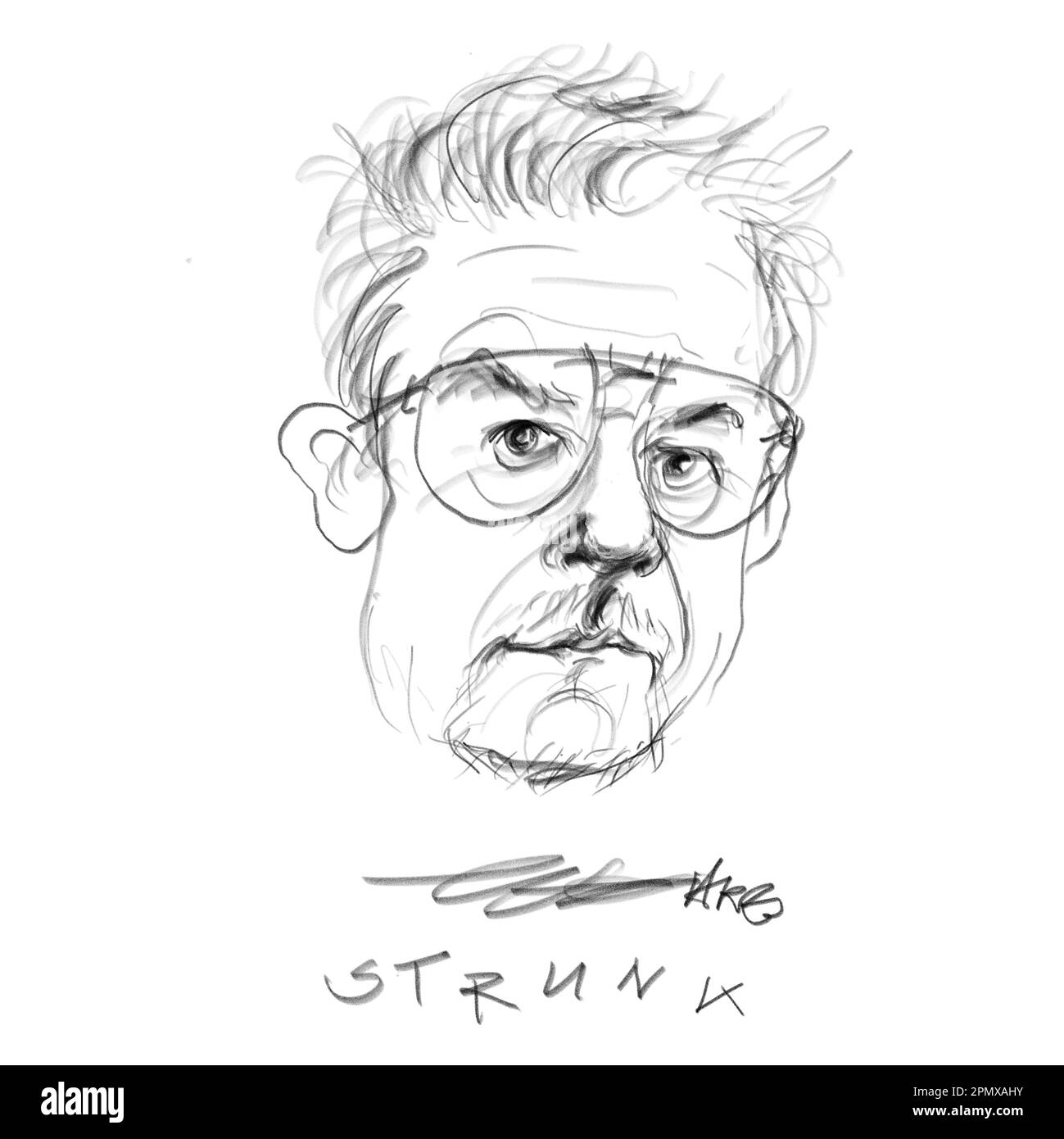 Portrait de l'auteur Heinz Strunk Banque D'Images
