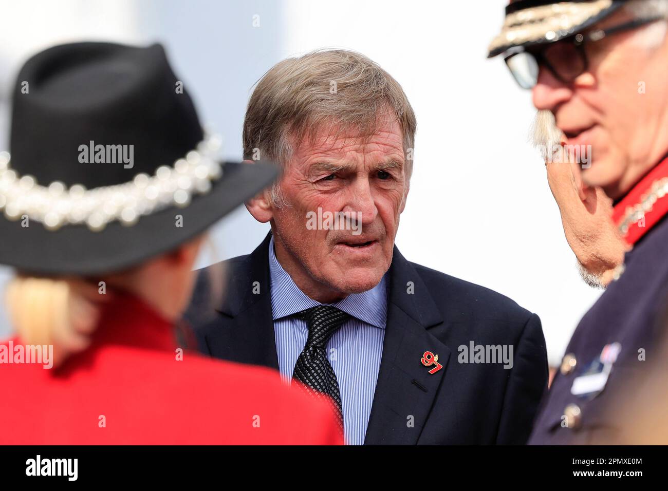 Sir Kenny Dalglish à la commémoration de la catastrophe de Hillsborough au Grand festival national de Randox 2023 Grand jour national à l'hippodrome d'Aintree, Liverpool, Royaume-Uni, 15th avril 2023 (photo de Conor Molloy/News Images) Banque D'Images