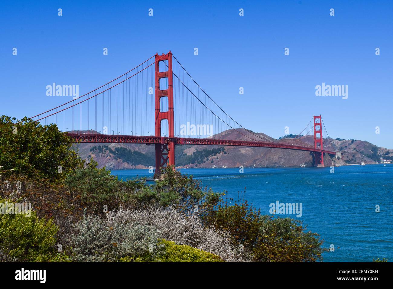 Le Golden Gate Bridge de San Francisco. Banque D'Images