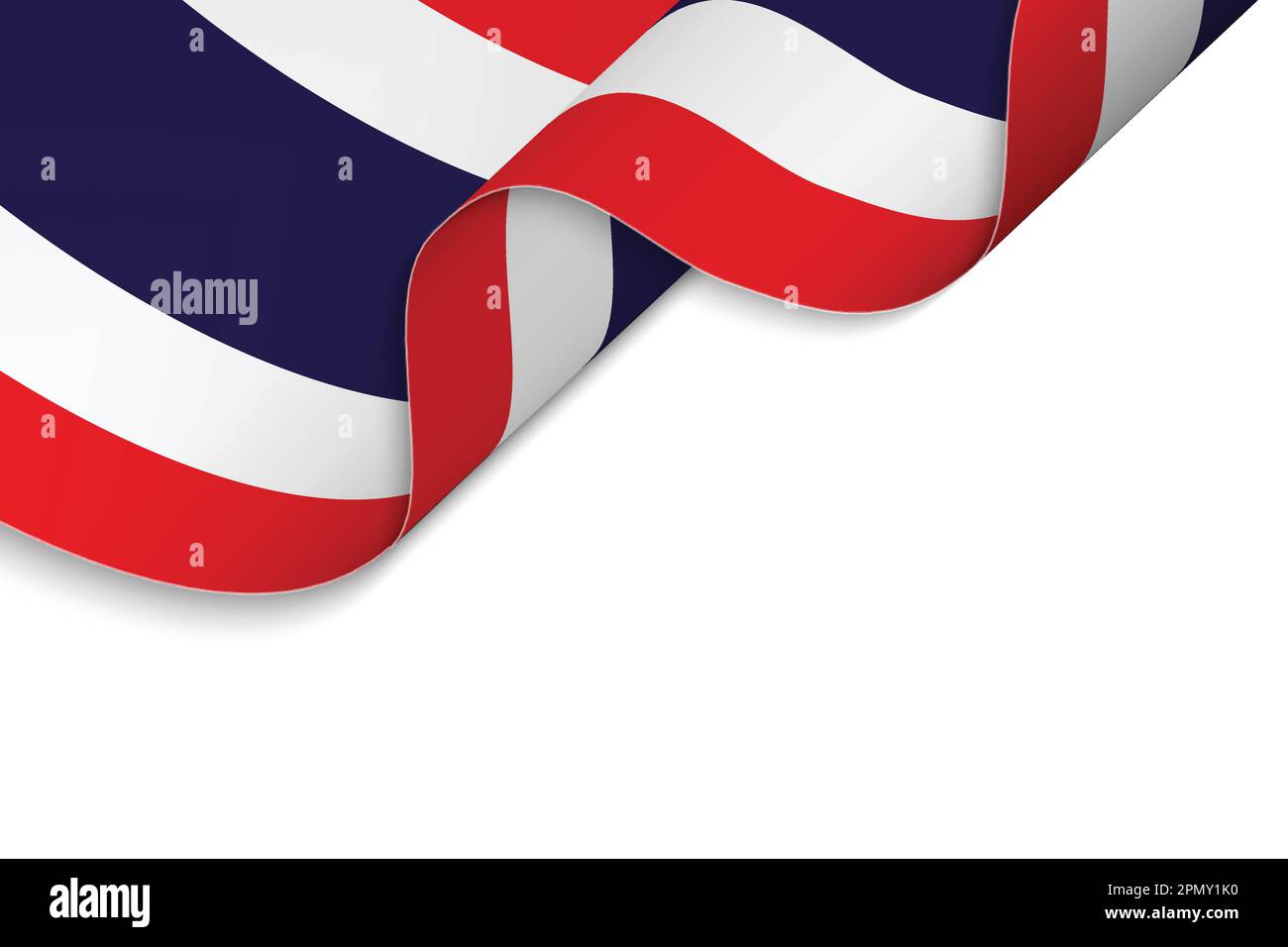 Arrière-plan avec drapeau de la Thaïlande Illustration de Vecteur