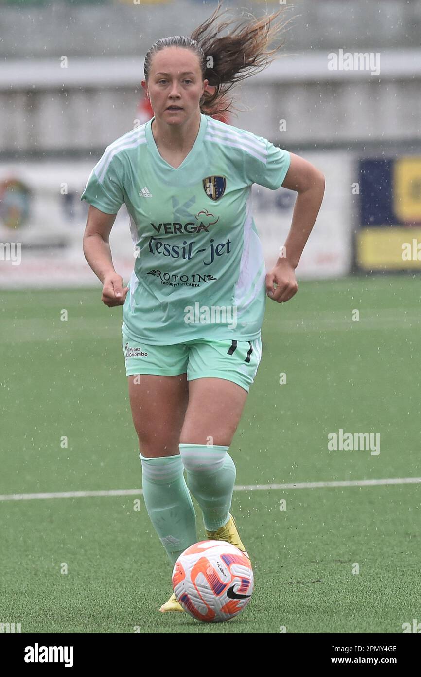 Alison Rigaglia du FC Como femmes en action la série A femmes entre Pomigliano Calcio vs FC Como femmes au Stade Municipal de Palma Campania crédit: Agence de photo indépendante Srl/Alamy Live News Banque D'Images