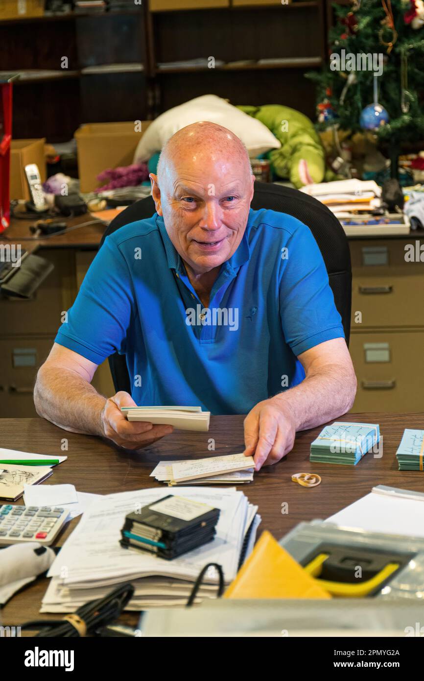 ORLANDO, FL - le 10 AOÛT 2014 : les tombes de l'ancien astronaute dans son bureau à 10 août 2014, près d'Orlando. Il était un astronaute de la NASA et a volé Banque D'Images