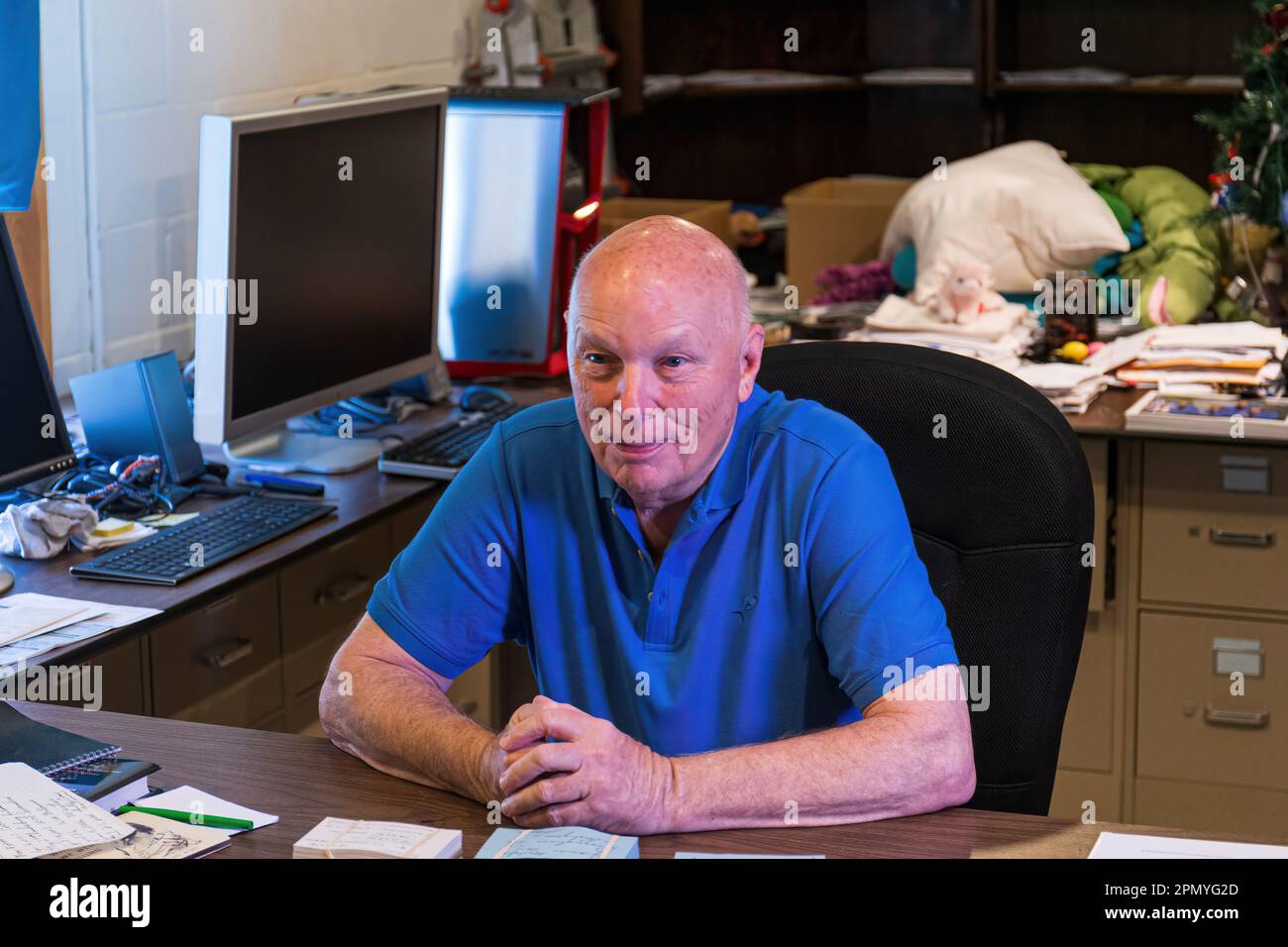 ORLANDO, FL - le 10 AOÛT 2014 : les tombes de l'ancien astronaute dans son bureau à 10 août 2014, près d'Orlando. Il était un astronaute de la NASA et a volé Banque D'Images