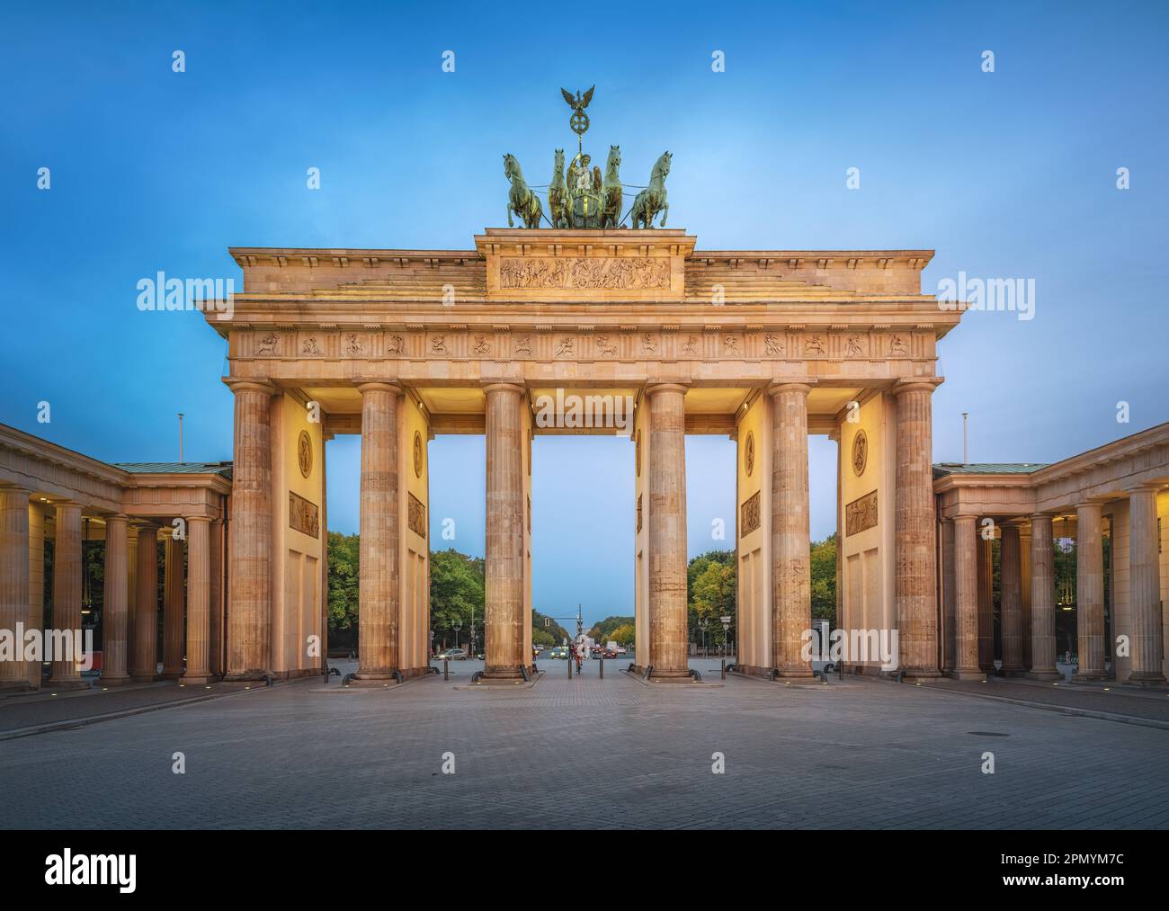 Porte De Brandebourg Pariser Platz Berlin Allemagne