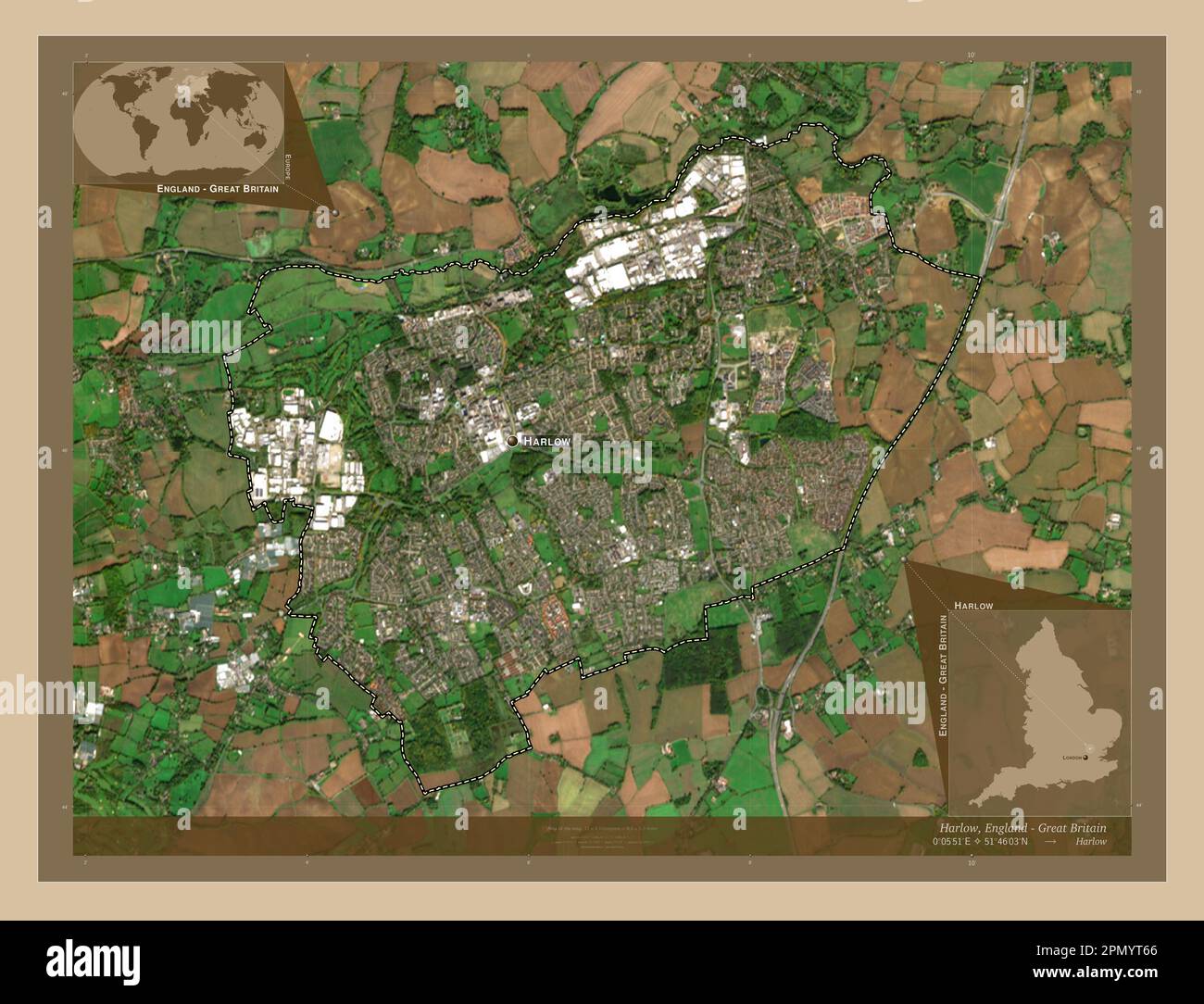 Harlow, district non métropolitain d'Angleterre GrandeBretagne