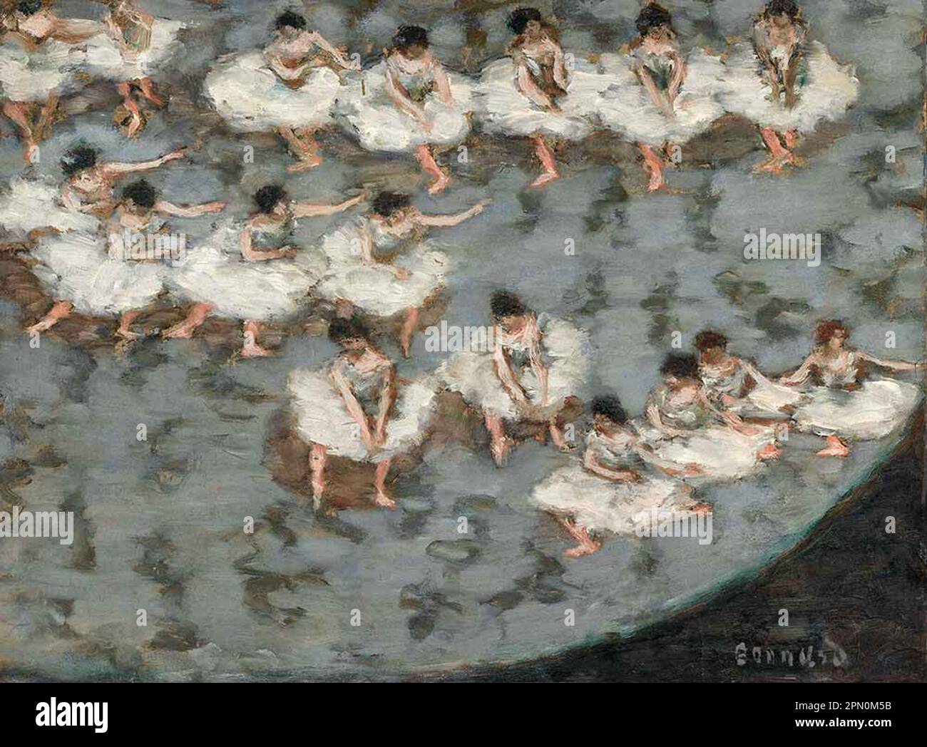 Danseurs (1896) peints par le peintre post-impressionniste français Pierre Bonnard Banque D'Images