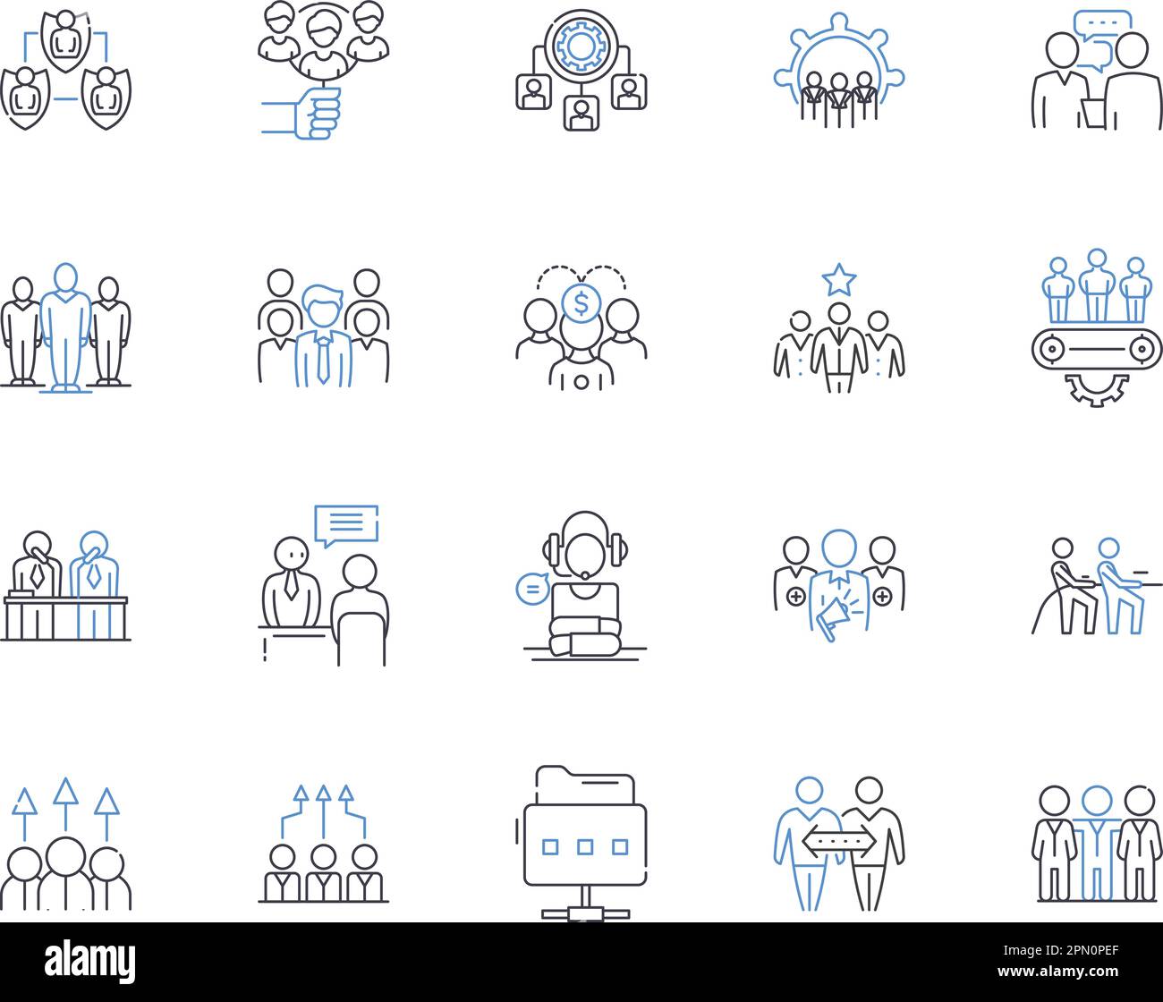 collection d'icônes pour les contours des droits civils. civil, droits, activisme, égalité, justice, jeu de concepts de discrimination, de vecteur d'intégration et d'illustration Illustration de Vecteur